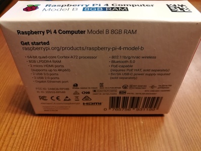 Raspberry Pi 4 8Go Specificites